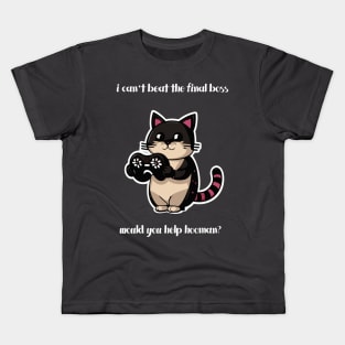 Cat Gaming Kids T-Shirt